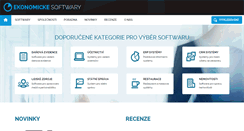 Desktop Screenshot of ekonomicke-softwary.cz